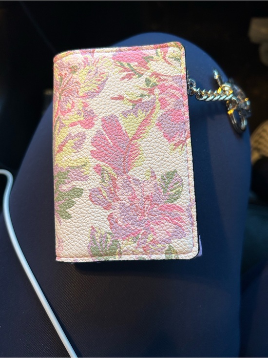 Victoria's Secret Handbags - Victoria's Secret Pink Floral Foldover Wallet with Keychain
